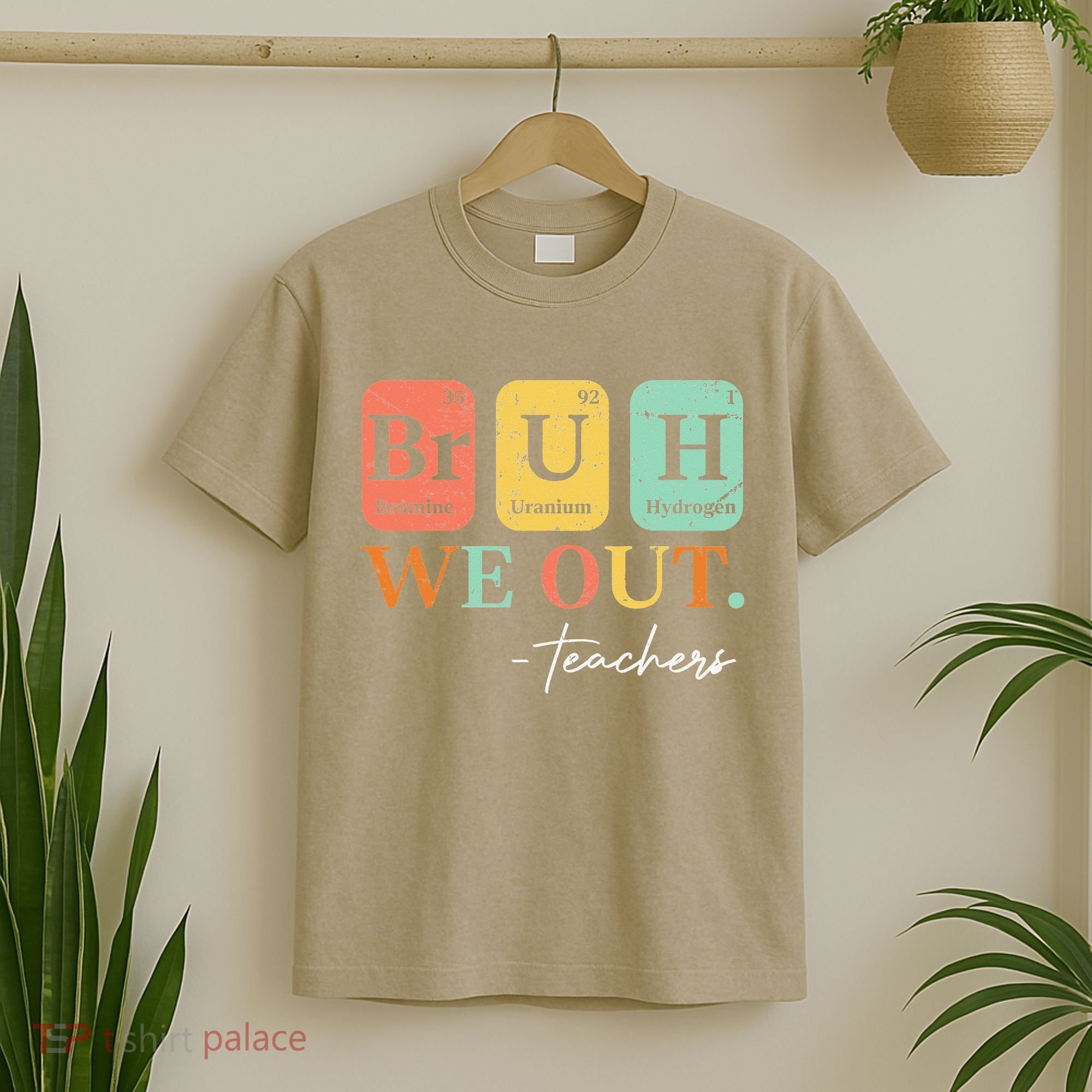 Bruh We Out Teacher Retro Vintage End Of Year Holiday T-Shirt