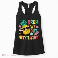 Bruh We Out Happy Last Day Of School Teacher Pineapple Women's Tank Top thumb 0