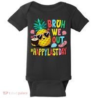 Bruh We Out Happy Last Day Of School Teacher Pineapple Baby Bodysuit thumb 0