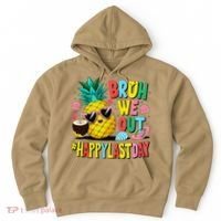 Bruh We Out Happy Last Day Of School Teacher Pineapple Hoodie thumb 0