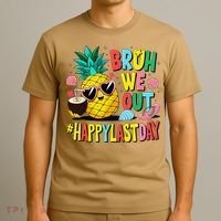 Bruh We Out Happy Last Day Of School Teacher Pineapple T-Shirt thumb 3