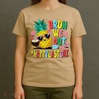 Bruh We Out Happy Last Day Of School Teacher Pineapple T-Shirt thumb 4