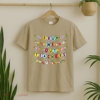 Bruh We Out Teacher Last Day Of School Friendship Bracelet T-Shirt thumb 2