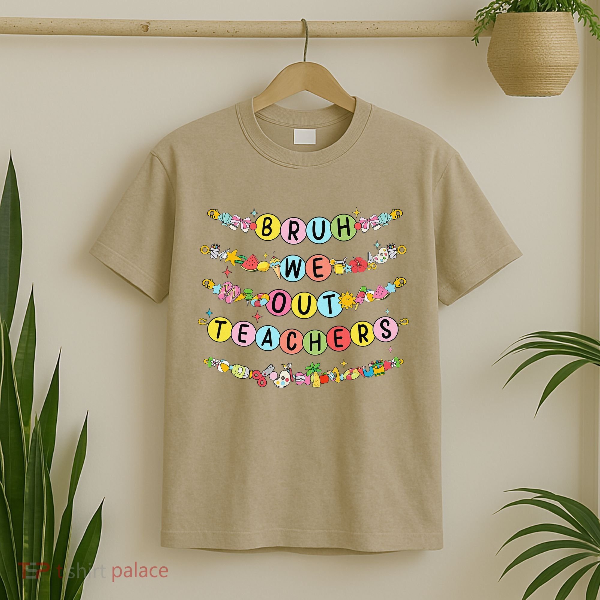 Bruh We Out Teacher Last Day Of School Friendship Bracelet T-Shirt