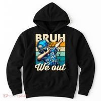 Bruh We Out Dabbing Boy Happy Last Day Of School Hoodie thumb 0
