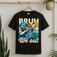 Bruh We Out Dabbing Boy Happy Last Day Of School T-Shirt thumb 2