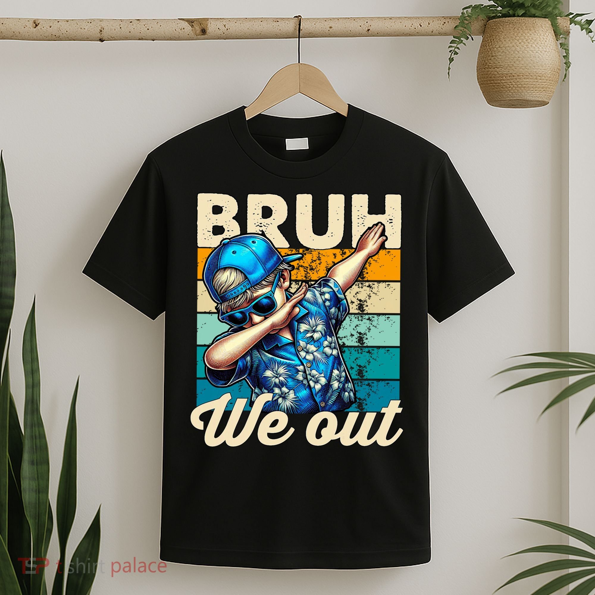 Bruh We Out Dabbing Boy Happy Last Day Of School T-Shirt