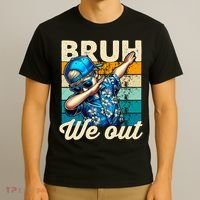 Bruh We Out Dabbing Boy Happy Last Day Of School T-Shirt thumb 3