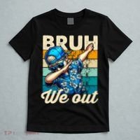 Bruh We Out Dabbing Boy Happy Last Day Of School T-Shirt thumb 5