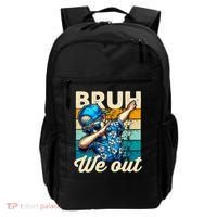 Bruh We Out Dabbing Boy Happy Last Day Of School Backpack thumb 0