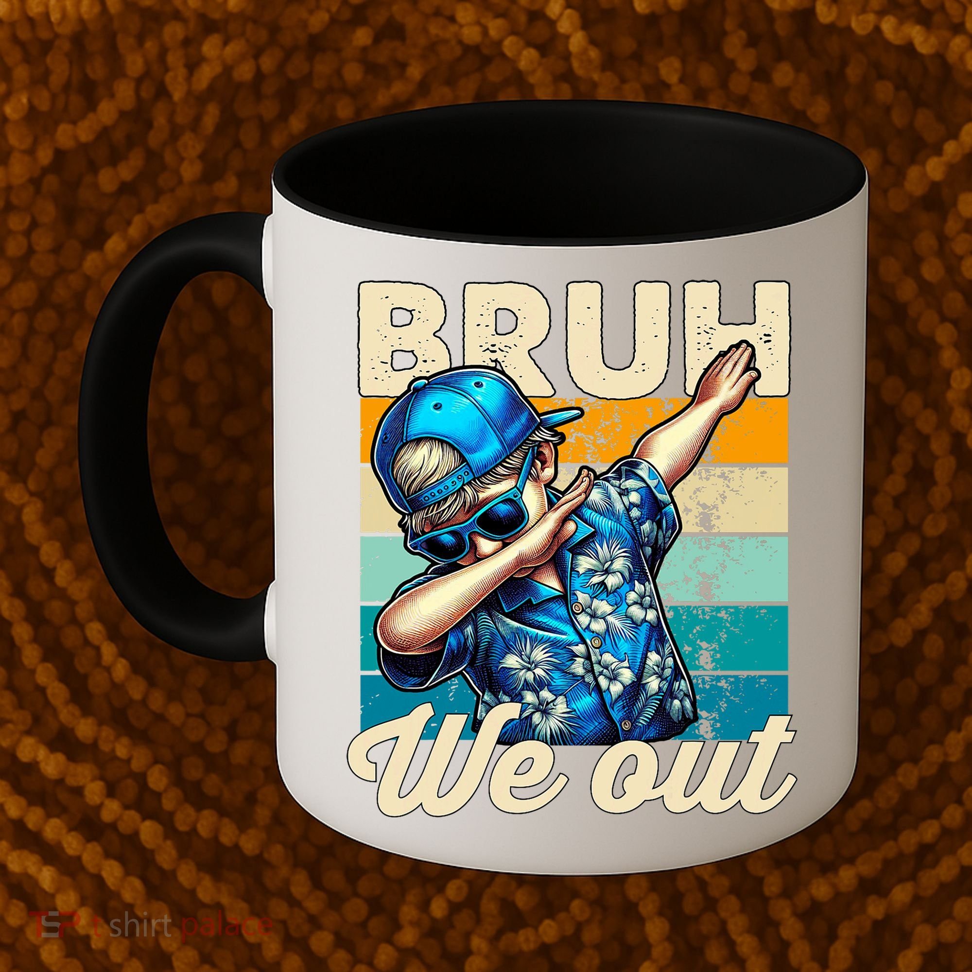 Bruh We Out Dabbing Boy Happy Last Day Of School Coffee Mug