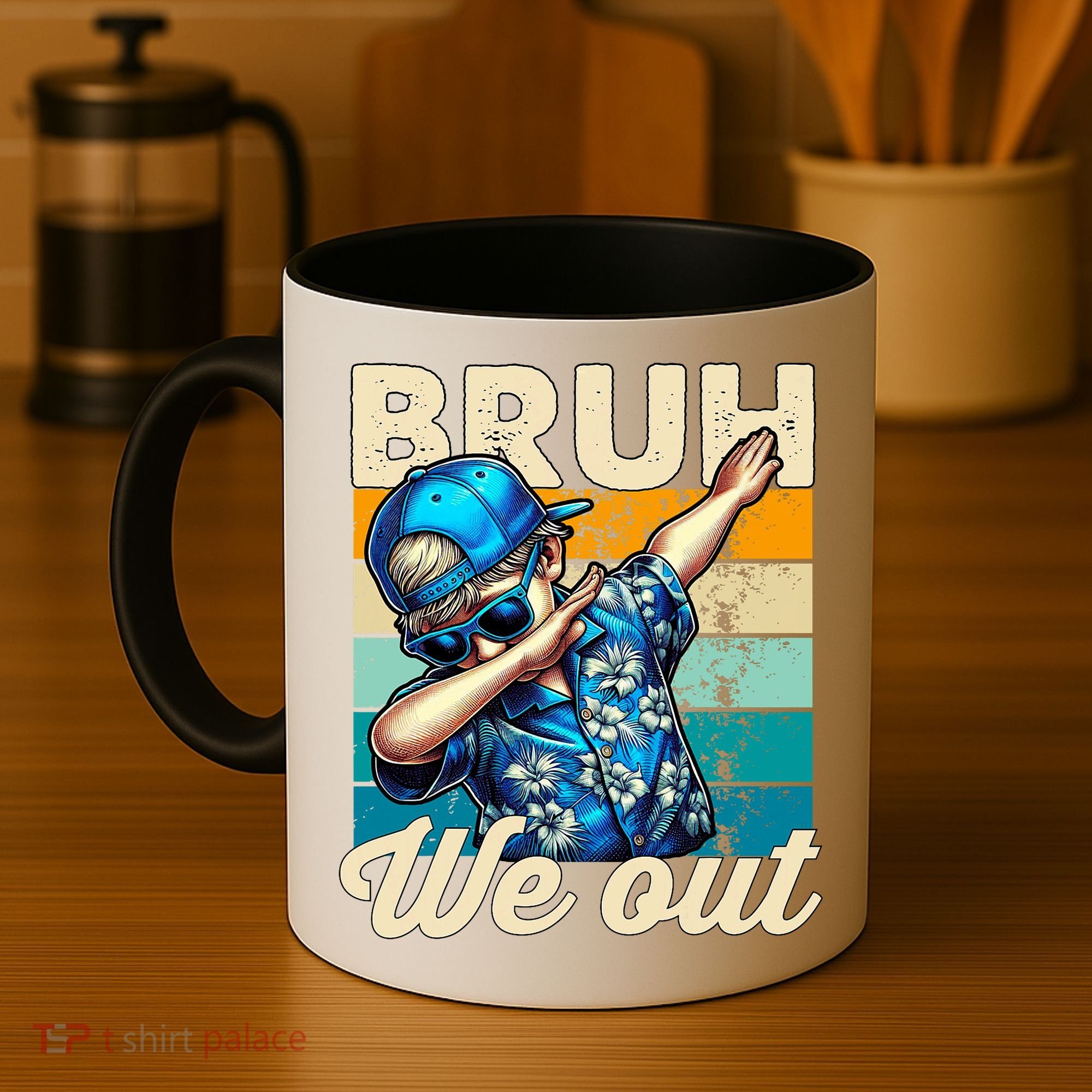 Bruh We Out Dabbing Boy Happy Last Day Of School Coffee Mug