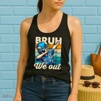 Bruh We Out Dabbing Boy Happy Last Day Of School Women's Tank Top thumb 2
