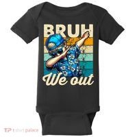 Bruh We Out Dabbing Boy Happy Last Day Of School Baby Bodysuit thumb 0