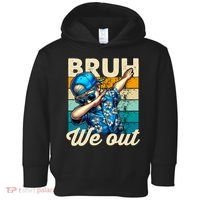 Bruh We Out Dabbing Boy Happy Last Day Of School Toddler Hoodie thumb 0