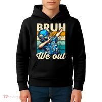 Bruh We Out Dabbing Boy Happy Last Day Of School Kids Hoodie thumb 4