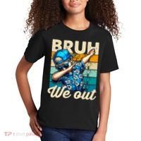 Bruh We Out Dabbing Boy Happy Last Day Of School Kids T-Shirt thumb 2