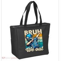 Bruh We Out Dabbing Boy Happy Last Day Of School Tote Bag thumb 2