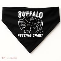 Buffalo Wildlife Petting Chart for Bison Lovers USA-Made Doggie Bandana thumb 0