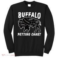 Buffalo Wildlife Petting Chart for Bison Lovers Sweatshirt thumb 0