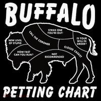 Buffalo Wildlife Petting Chart for Bison Lovers Sweatshirt thumb 3