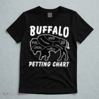 Buffalo Wildlife Petting Chart for Bison Lovers T-Shirt thumb 5