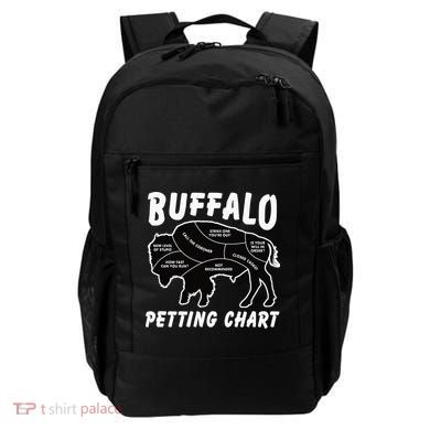 Buffalo Wildlife Petting Chart for Bison Lovers Backpack