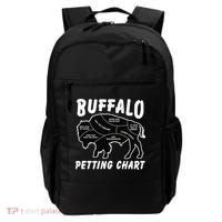 Buffalo Wildlife Petting Chart for Bison Lovers Backpack thumb 0