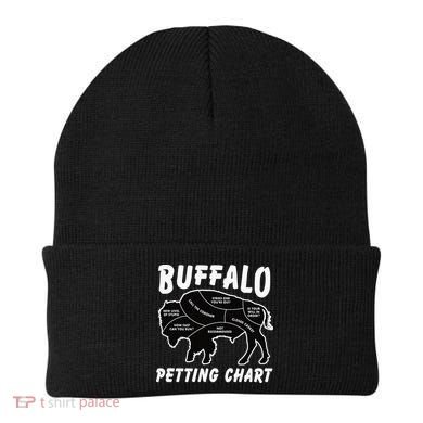 Buffalo Wildlife Petting Chart for Bison Lovers Beanie