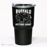 Buffalo Wildlife Petting Chart for Bison Lovers Tumbler thumb 0