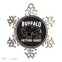 Buffalo Wildlife Petting Chart for Bison Lovers Ornament thumb 0