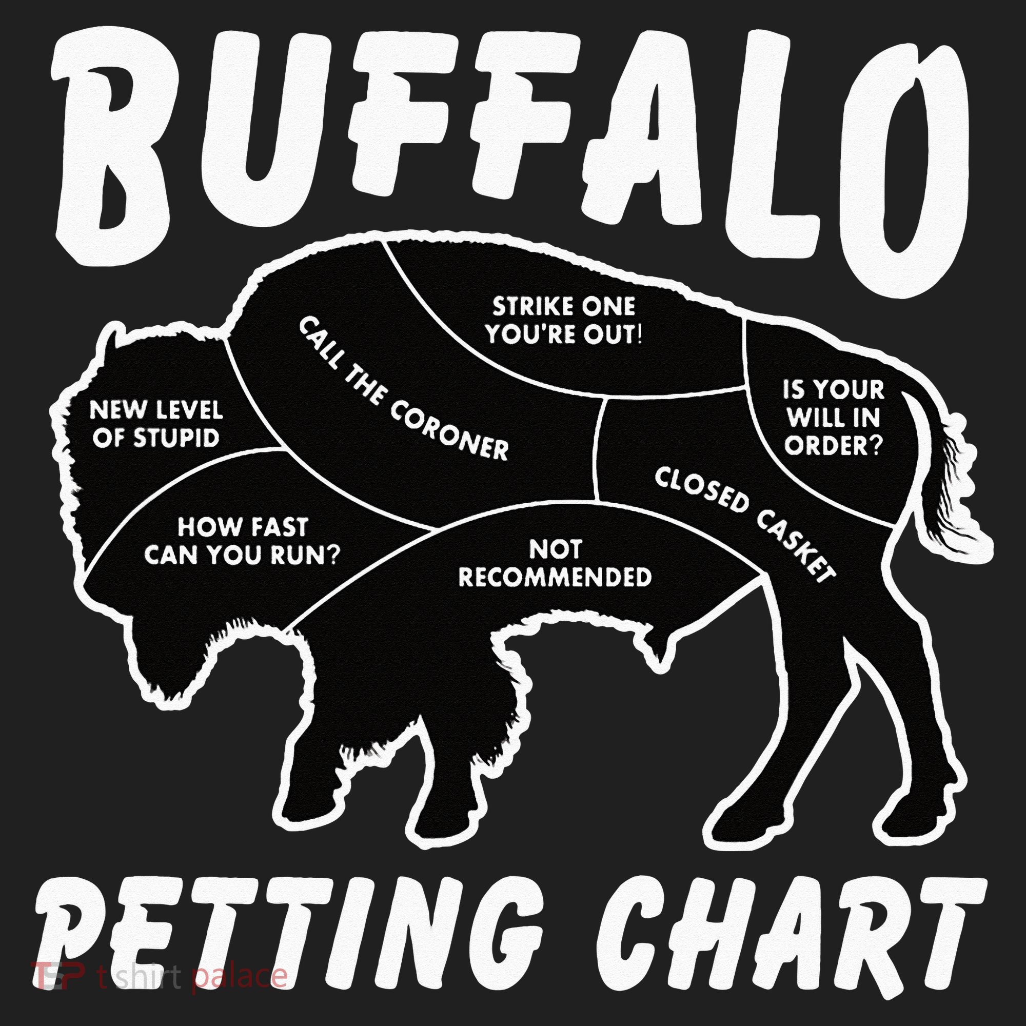 Buffalo Wildlife Petting Chart for Bison Lovers Hat