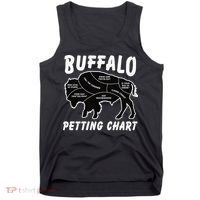 Buffalo Wildlife Petting Chart for Bison Lovers Tank Top thumb 0