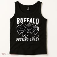 Buffalo Wildlife Petting Chart for Bison Lovers Tank Top thumb 2
