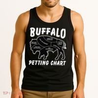 Buffalo Wildlife Petting Chart for Bison Lovers Tank Top thumb 3