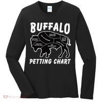 Buffalo Wildlife Petting Chart for Bison Lovers Women's Long Sleeve Shirt thumb 0