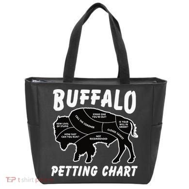 Buffalo Wildlife Petting Chart for Bison Lovers Tote Bag