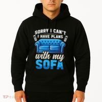 Binge Watching Plans With My Sofa Watching Tv Series Hoodie thumb 2