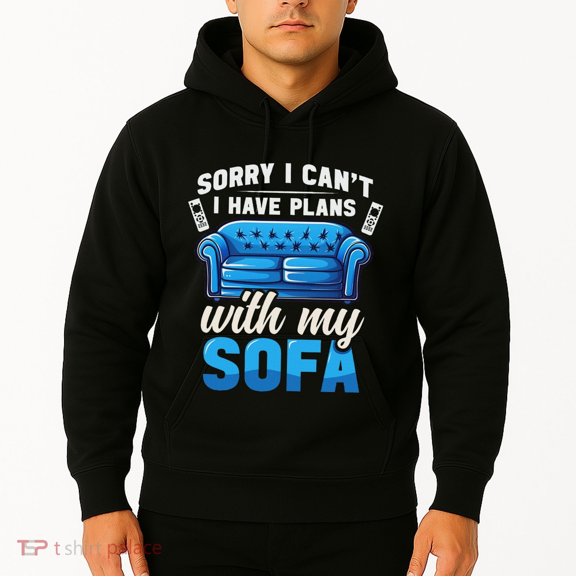 Binge Watching Plans With My Sofa Watching Tv Series Hoodie