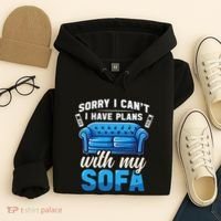 Binge Watching Plans With My Sofa Watching Tv Series Hoodie thumb 4