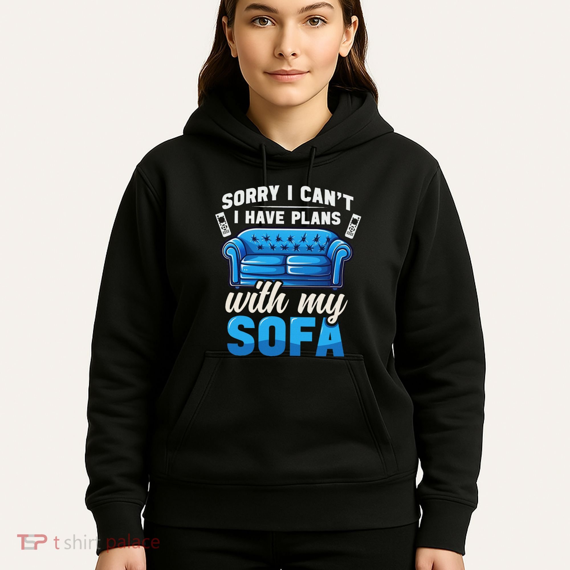 Binge Watching Plans With My Sofa Watching Tv Series Hoodie