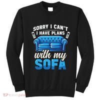 Binge Watching Plans With My Sofa Watching Tv Series Sweatshirt thumb 0
