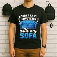 Binge Watching Plans With My Sofa Watching Tv Series T-Shirt thumb 6