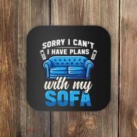 Binge Watching Plans With My Sofa Watching Tv Series Coaster thumb 0