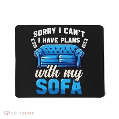 Binge Watching Plans With My Sofa Watching Tv Series Mousepad