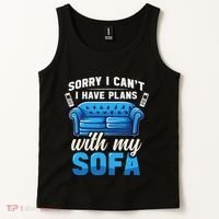 Binge Watching Plans With My Sofa Watching Tv Series Tank Top thumb 2