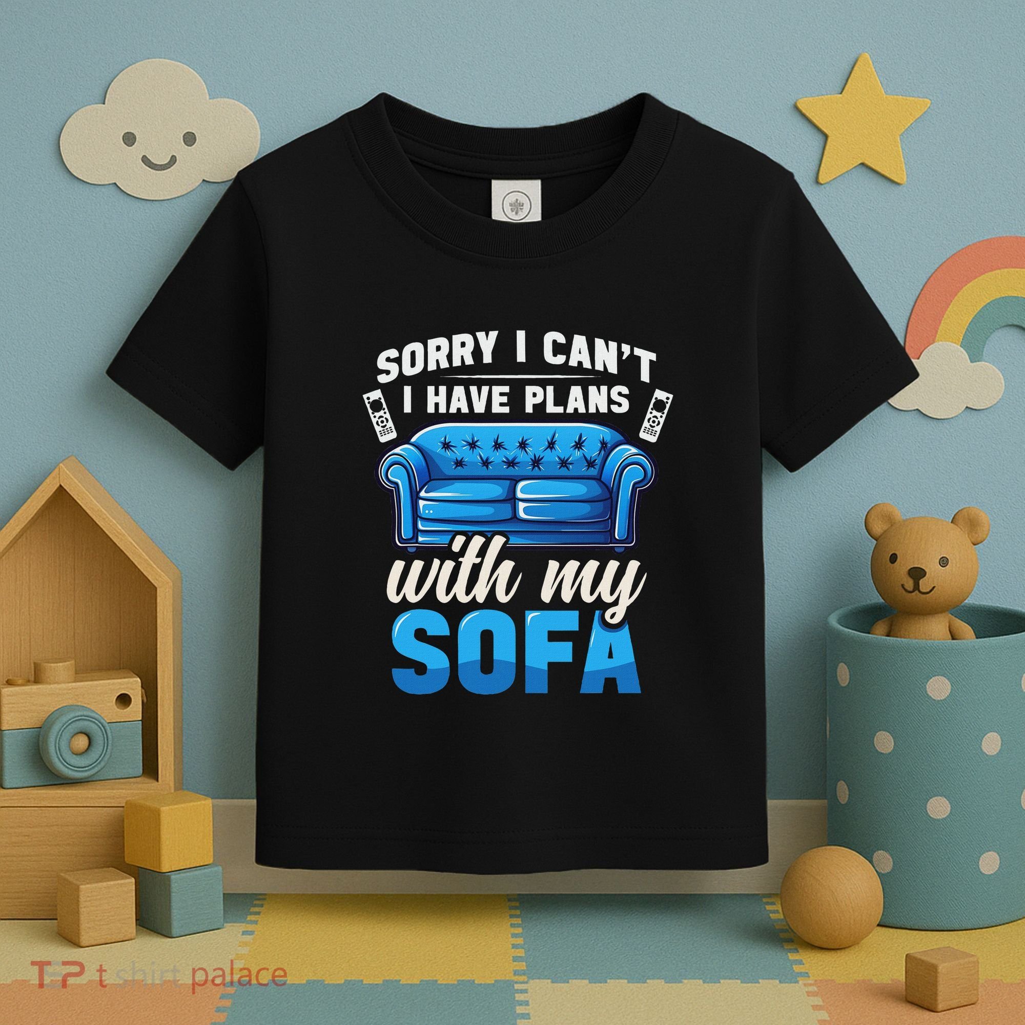 Binge Watching Plans With My Sofa Watching Tv Series Toddler T-Shirt