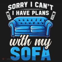 Binge Watching Plans With My Sofa Watching Tv Series Visor thumb 3