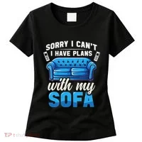 Binge Watching Plans With My Sofa Watching Tv Series Women's T-Shirt thumb 0