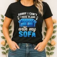 Binge Watching Plans With My Sofa Watching Tv Series Women's T-Shirt thumb 2